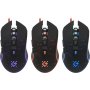 Мышь проводная игровая Defender Draglen GM-907 черная, радуж, 6 кнопок,7200dpi (в комплекте коврик)