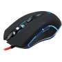 Мышь проводная игровая Defender Draglen GM-907 черная, радуж, 6 кнопок,7200dpi (в комплекте коврик)