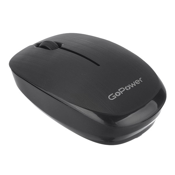 Мышь беспроводная GoPower GPM02 классическая USB черный