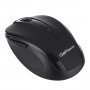 Мышь беспроводная GoPower GPM03 классическая USB бесшумная Soft-Touch черный