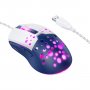 Мышь проводная игровая Hoco GM51, бело-синий