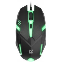 Мышь проводная игровая Defender Сyber MB-560L 7 цветов,3 кнопки, 1600 dpi, чёрный