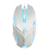 Мышь проводная игровая Defender Сyber MB-560L 7 цветов,3 кнопки, 1600 dpi, белый