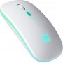 Мышь беспроводная Defender Touch MM-997 ,2.4+BT, RGB, 500mAh, бесшумная, белая