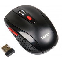 Мышь беспроводная MROP-01UBT BLACK Dialog Pointer Bluetooth + RF 2.4G Optical - 6 кнопок,USB, черная