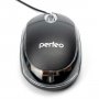 Мышь проводная PF-010-CB Perfeo оптическая "GLOW" COLOR BOX, подсветка, 3 кн, USB, чёрная
