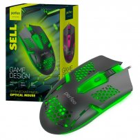 Мышь проводная Perfeo SELL оптическая, 6 кн., USB, Game Design, 800-2400 dpi, 7 цв. LED подсветка