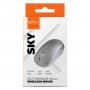Мышь беспроводная Perfeo SKY, оптич., 3 кн, USB, 1200 dpi, серебристая