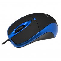 Мышь проводная Perfeo ORION оптическая, 3 кнопки, USB, 1000 dpi, чёрно-синяя