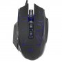 Мышь проводная игровая Perfeo OBJECT, оптич., подсветка 4 цвета, 9 кнопок,1000-6400 dpi, USB, чёрный