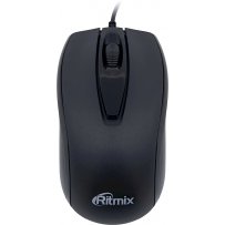 Мышь проводная ROM-108 Ritmix 3 кн, 1200 dpi, USB, чёрная