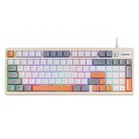Клавиатура проводная Smartbuy Rush Z37, подсветка, USB, серо-белая