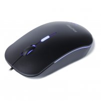 Мышь проводная Smartbuy SBM-288-K, беззвучная, подсветка, чёрная