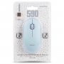 Мышь беспроводная Smartbuy SBM-590D-B Dual Bluetooth+USB, голубой