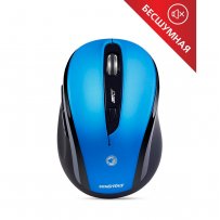 Мышь беспроводная Smartbuy SBM-612AG-BK, беззвучная, Blue/Black