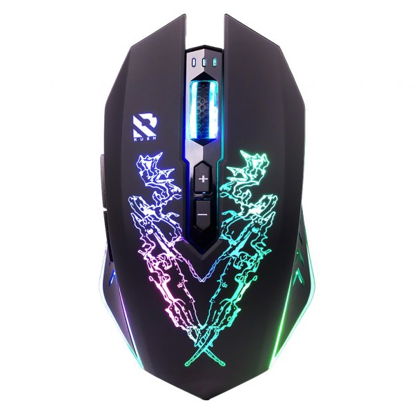 Мышь беспроводная игровая Smartbuy SBM-727AG-K RUSH X27, чёрная