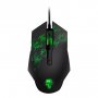 Мышь проводная игровая Smartbuy RUSH SBM-744G-K Mondus, 3200 dpi, беззвучная, чёрная