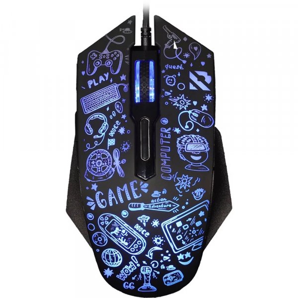 Мышь проводная игровая Smartbuy RUSH SBM-745G-K X15, чёрная