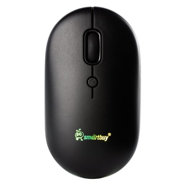 Мышь беспроводная Smartbuy SBM-328AG зарядка от USB, подсветка, бесшумная, чёрная