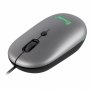 Мышь проводная Smartbuy SBM-328-G, беззвучная, подсветка, серый металлик