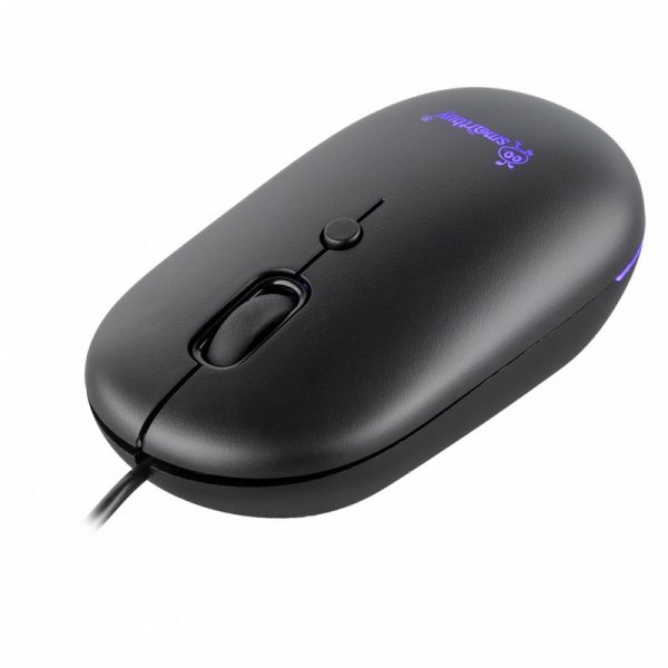 Мышь проводная Smartbuy SBM-328-K, беззвучная, подсветка, чёрный