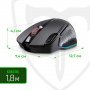 Мышь беспроводная игровая Alpha, RGB, 9 кнопок, 8000 dpi, T-Line, чёрный