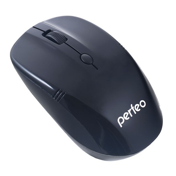 Мышь беспроводная PF-02-WOP Perfeo "Tracer", оптич., 4 кн, 1200 dpi, USB, чёрная (60)