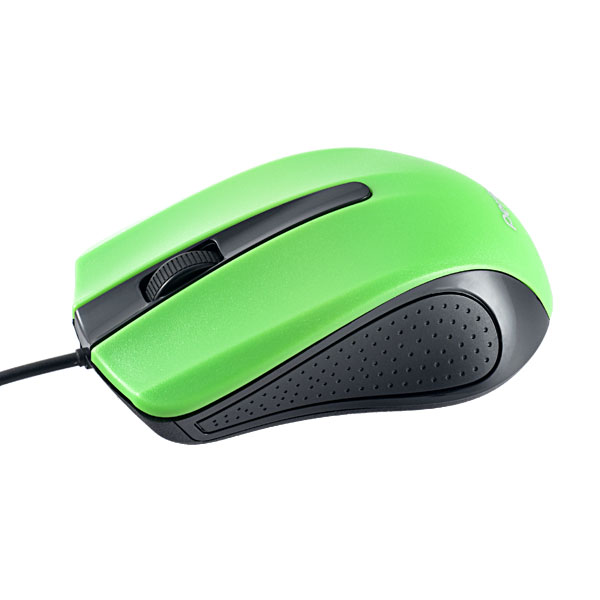 Мышь проводная Perfeo RAINBOW, оптическая, 3 кнопки, USB, 1.5 м, чёрно-зелёная