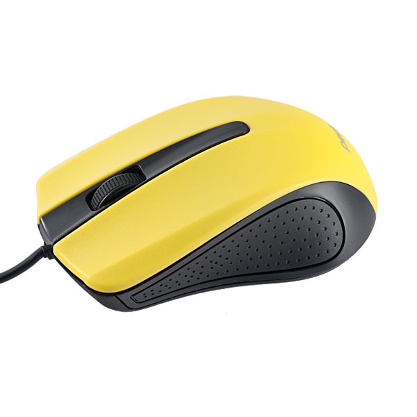 Мышь проводная Perfeo RAINBOW, оптическая, 3 кнопки, USB, 1.5 м, чёрно-жёлтая