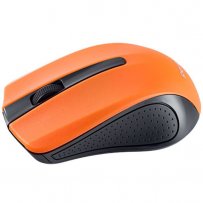 Мышь беспроводная Perfeo RAINBOW, оптич., 3 кн, USB, чёрно-оранжевая