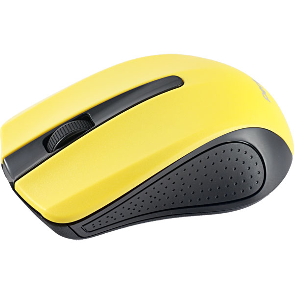 Мышь беспроводная Perfeo RAINBOW, оптич., 3 кн, USB, чёрно-жёлтая