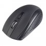 Мышь беспроводная Perfeo LEVEL, оптич., 4 кн, USB, 800-1600 dpi, чёрная