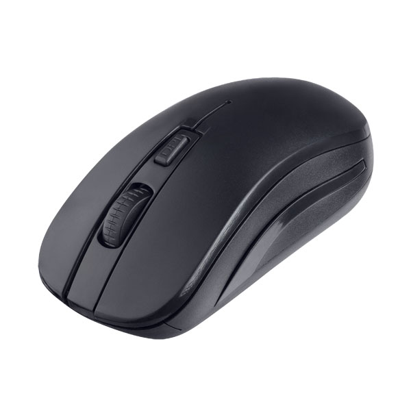 Мышь беспроводная Perfeo POINTER, оптич., 4 кн, USB, 800-2400 dpi, чёрная