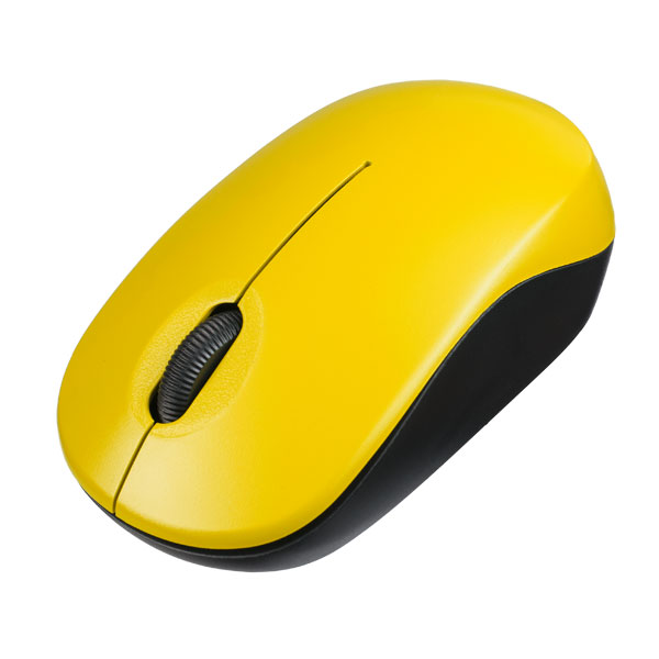 Мышь беспроводная Perfeo SKY, оптич., 3 кн, USB, 1200 dpi, жёлтая