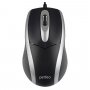 Мышь проводная Perfeo TOUR, оптическая, 3 кнопки, USB, 1000 dpi, чёрн/серебристая