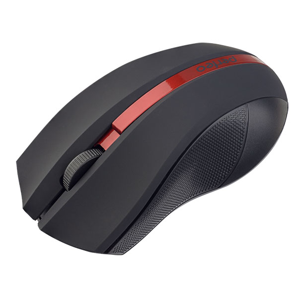 Мышь беспроводная Perfeo VERTEX, оптич., 3 кн, USB, 1000 dpi, чёрно-красная