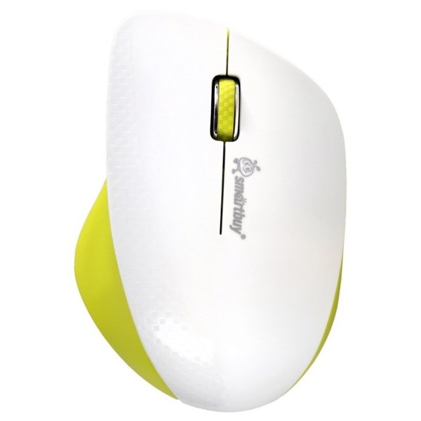 Мышь беспроводная Smartbuy SBM-309AG-WL White/Lemon