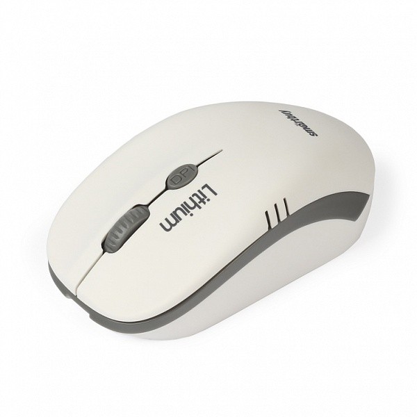 Мышь беспроводная Smartbuy ONE SBM-344CAG-WG с зарядкой от USB бело-серая