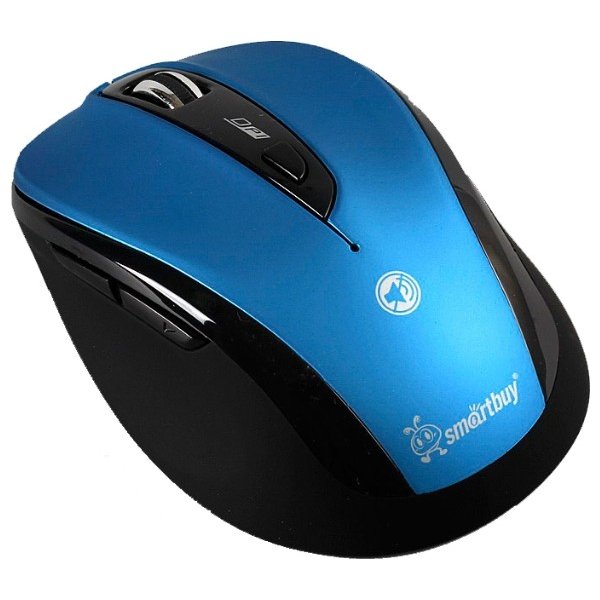 Мышь беспроводная Smartbuy SBM-612AG-BK, беззвучная, Blue/Black
