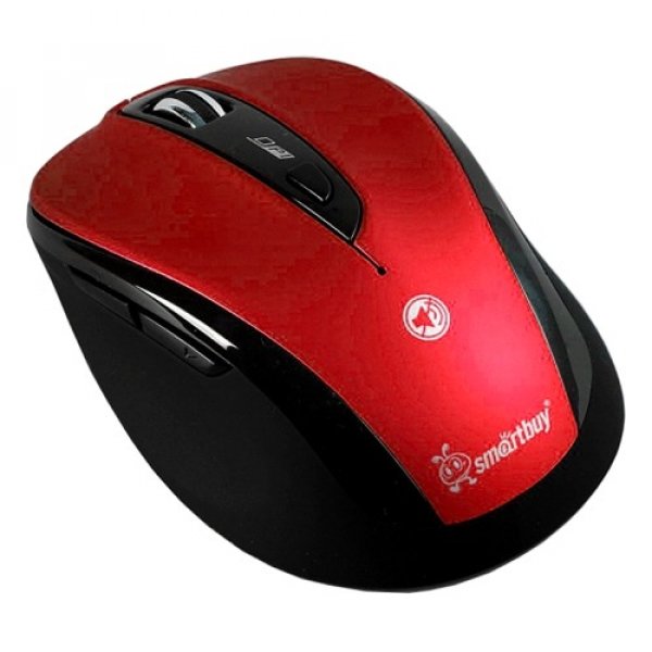 Мышь беспроводная Smartbuy SBM-612AG-RK, беззвучная, Red/Black