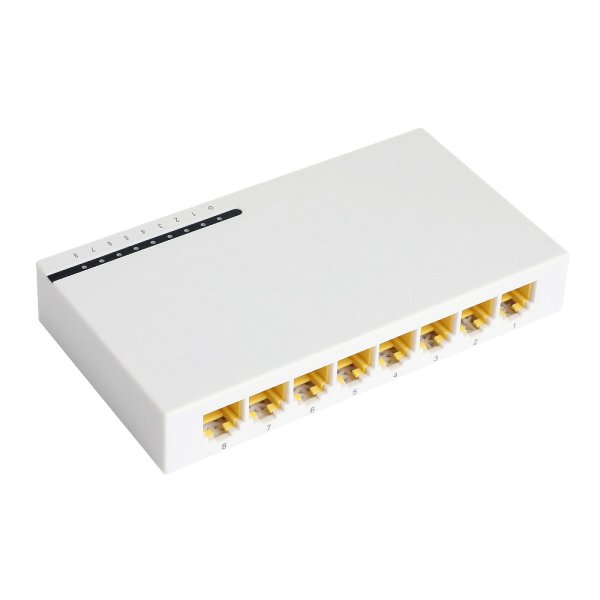 Коммутатор 8 Port 10/100/1000Mbps Ethernet Switch ND202