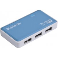 USB-хаб 4 порта Quadro Power USB2.0, блок питания 2A, Defender
