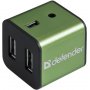 USB-хаб 4 порта Quadro Iron USB 2.0, корпус - алюминий, Defender