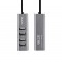 USB-хаб 4 порта, серый, Hoco HB1