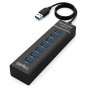 USB-хаб 7 портов Perfeo PF-H043, чёрный