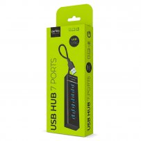 USB-хаб 7 портов Perfeo PF-H043, чёрный