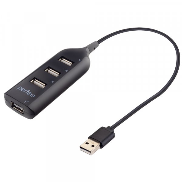 USB-хаб 4 порта PF-H049 Perfeo чёрный