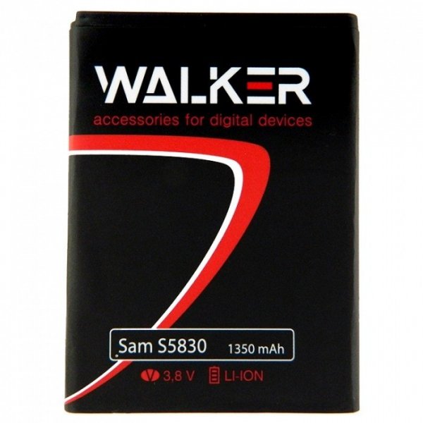 АКБ Samsung (EB494358V) S5830/B7510/B7800/S5660/S5670/S7250 Wave M (1350 mAh), WALKER