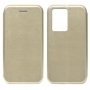 Samsung S11+ Чехол-книжка с силиконовой вставкой + магнит CASE, золото