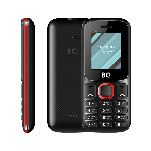 Мобильный телефон BQ 1848 Step+ (1.77" / 600мАч) Черный+Красный